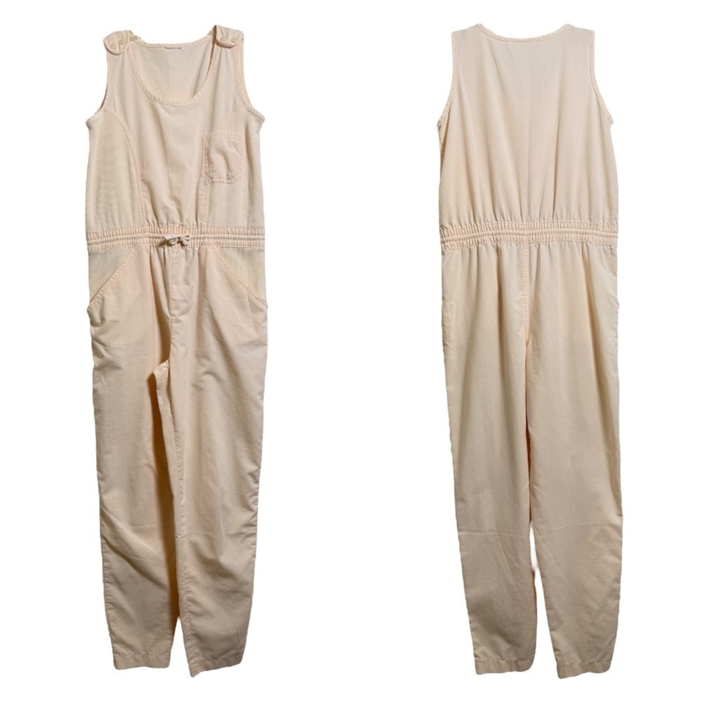 Vintage 90s Jumpsuit Size Medium Peach Pink